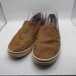 Lauren Ralph Lauren Womens Janis Slip-On Brown Burlap Comfort Sneaker Size 9B
